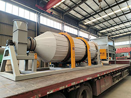 歐式發(fā)酵料烘干機發(fā)往山東